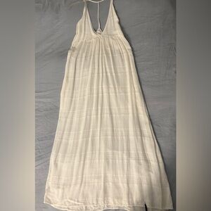 Elegant White super comfy Lacausa XS Maxi Dress.